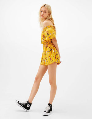 Printed chiffon dress